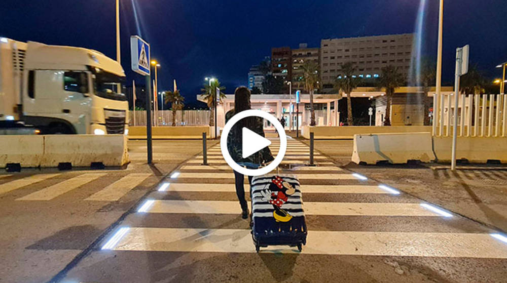 La AP de Algeciras activa un paso de peatones inteligente