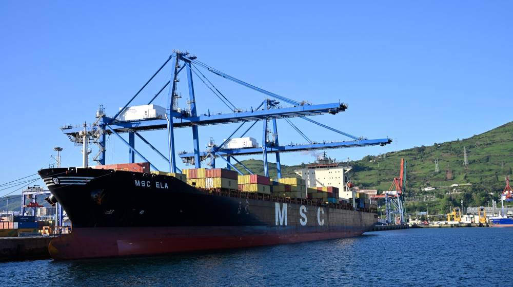 El Puerto de Bilbao recibe al “MSC ELA”, el mayor portacontenedores de los dos últimos años