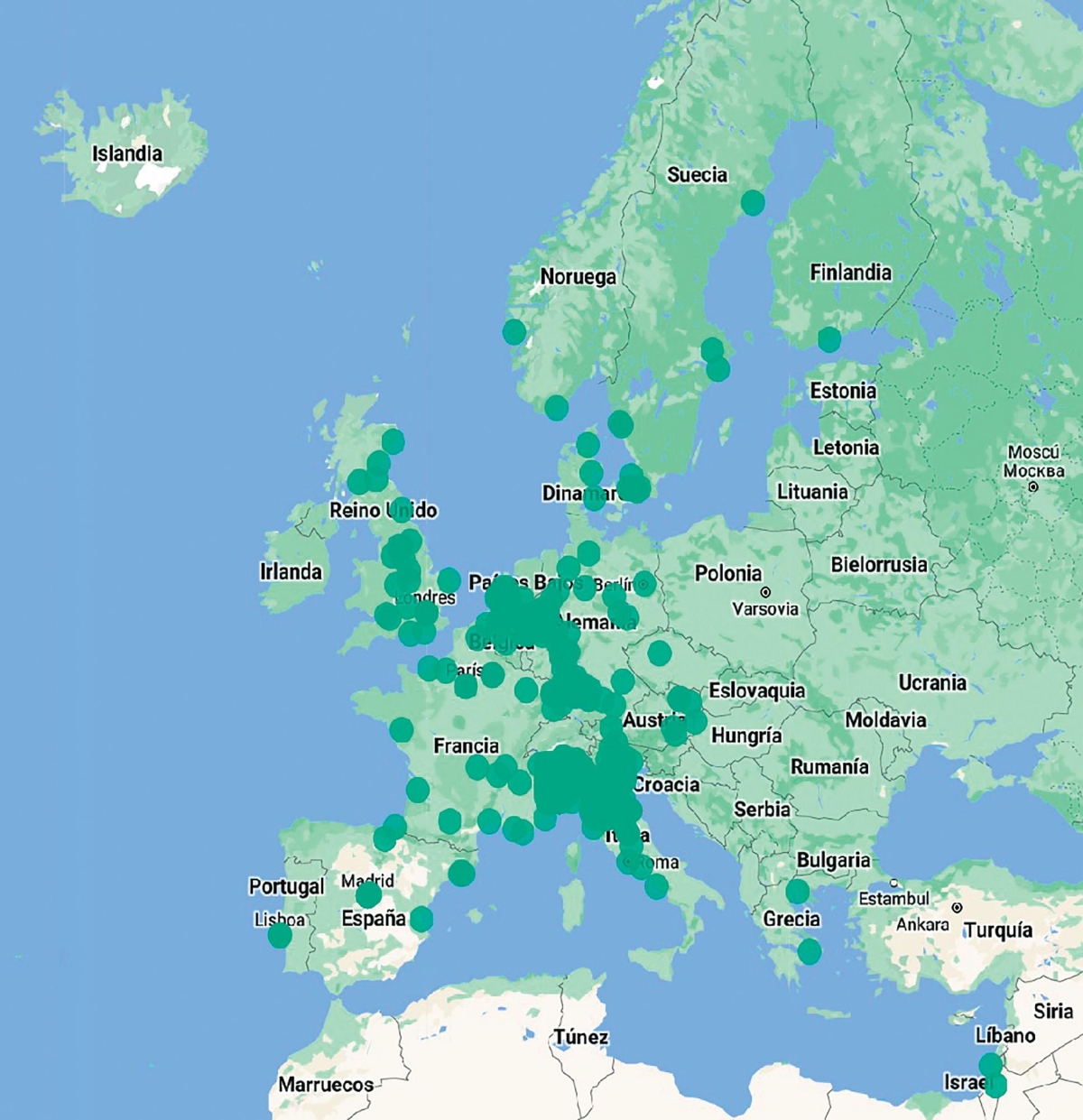 Mapa de ZBE en Europa. Fuente urbanaccessregulatios.eu $!Mapa de ZBE en Europa. Fuente urbanaccessregulatios.eu