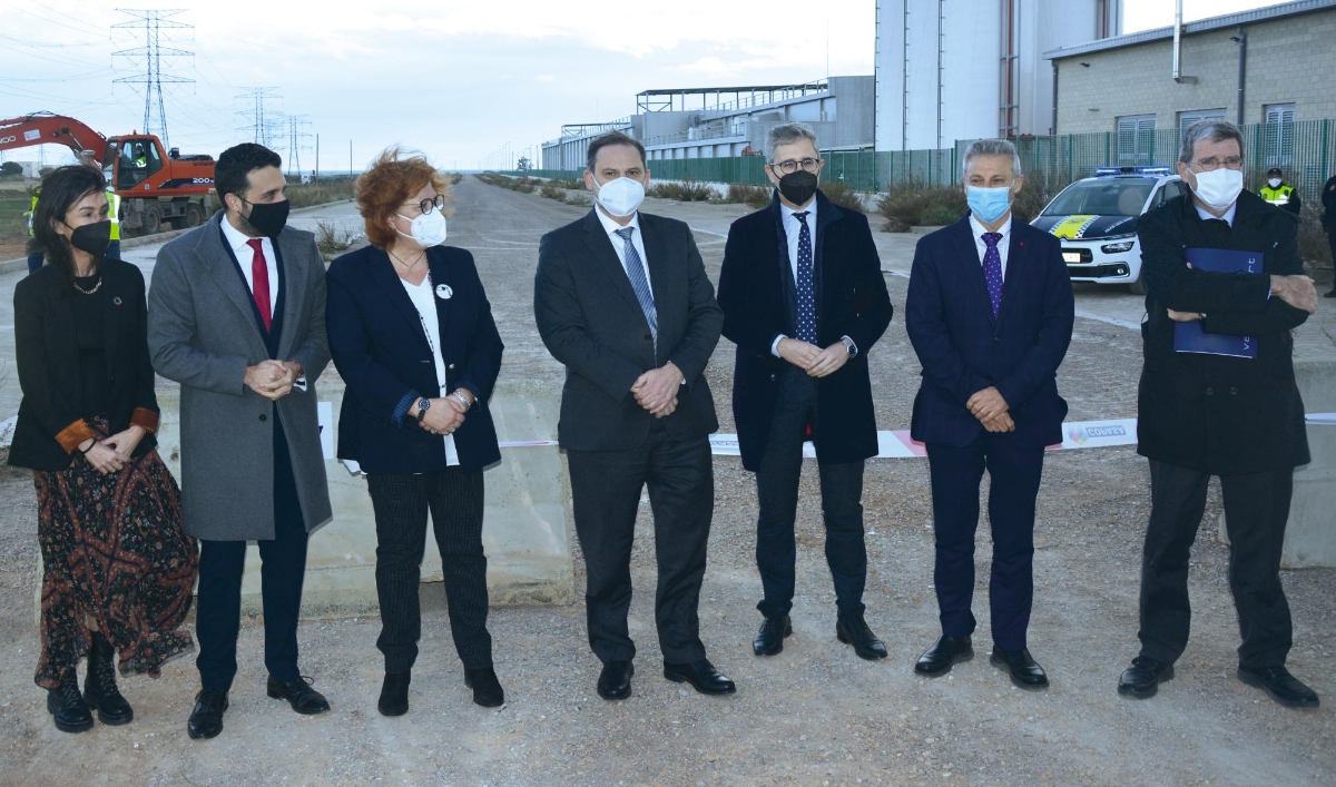 Inauguración de las obras del acceso ferroviario al Puerto de Sagunto en febrero de 2021. $!Inauguración de las obras del acceso ferroviario al Puerto de Sagunto en febrero de 2021.