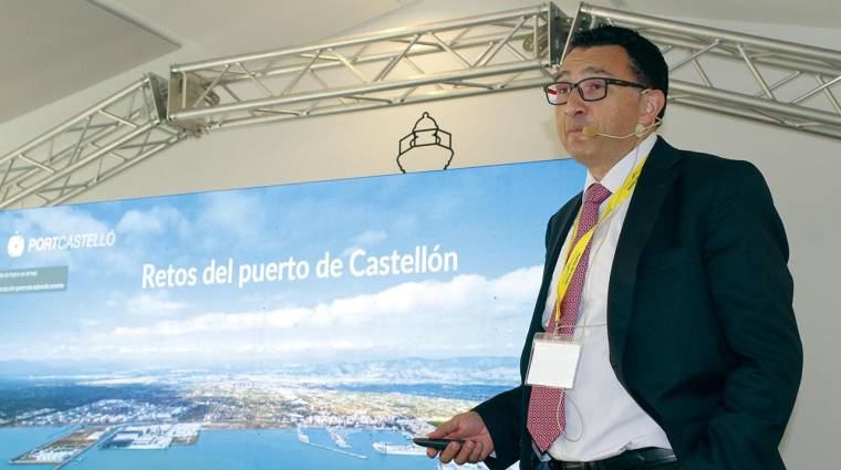 Manuel García, director general de la Autoridad Portuaria de Castellón, ha analizado la situación del recinto castellonense. Foto J.C.P.