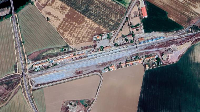 Imagen aérea de la futura Terminal Intermodal de Algodor.