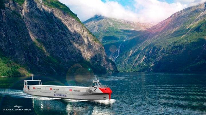 DB Schenker operará un buque de carga autónomo de cero emisiones en Noruega DB Schenker operará un buque de carga autónomo de cero emisiones en Noruega