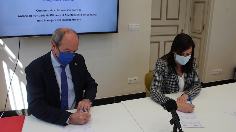 Bilbaoport y el Ayuntamiento de Santurtzi dan un nuevo impulso a su relación Puerto-Ciudad Bilbaoport y el Ayuntamiento de Santurtzi dan un nuevo impulso a su relación Puerto-Ciudad