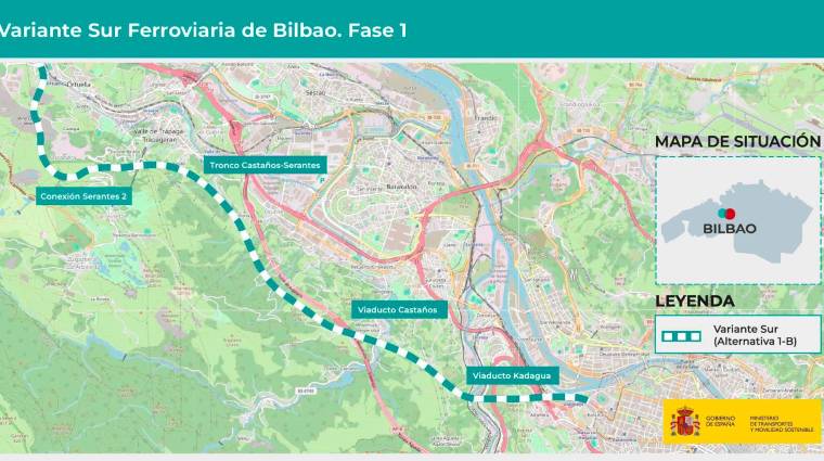 La infraestructura permitirá conectar el túnel de Serantes, ya ejecutado, con la línea Casetas-Bilbao y la nueva red ferroviaria en el País Vasco, facilitando un nuevo acceso al Puerto de Bilbao.