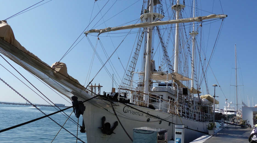El buque escuela Cervantes Saavedra recala en Baleares El buque escuela Cervantes Saavedra recala en Baleares