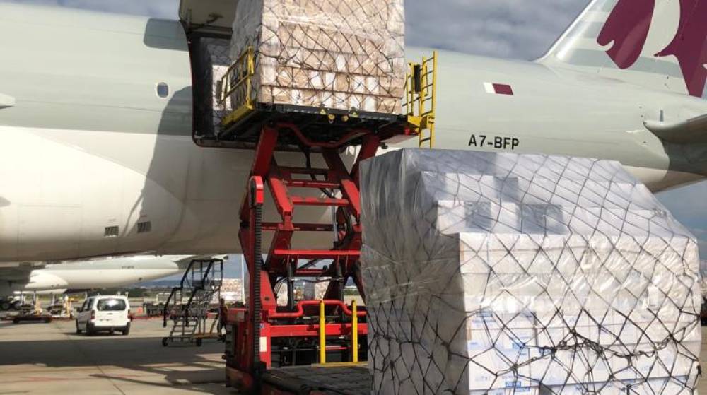 Llega a Madrid el primero de los cargueros con material sanitario fletados por Modaltrade