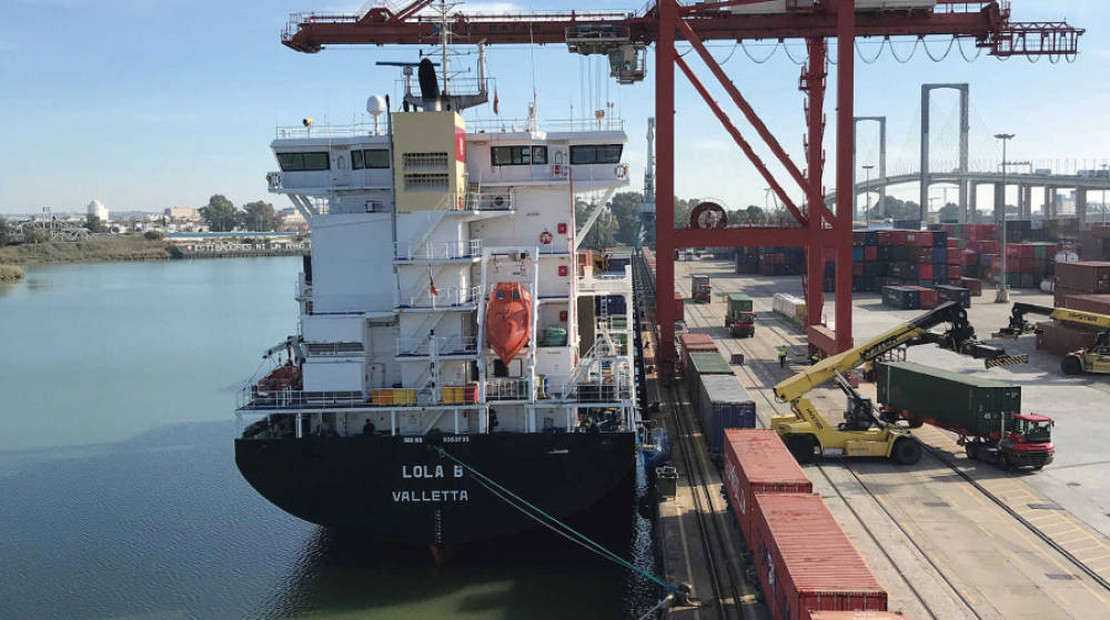 El tr&aacute;fico de contenedores del Puerto de Sevilla crece un 30% en 2018