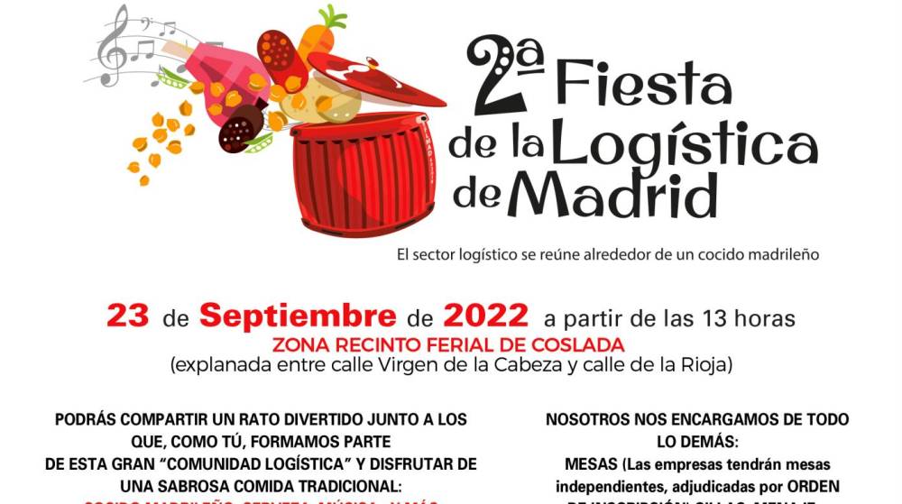 Las inscripciones para la II Fiesta de la Logística de Madrid siguen abiertas