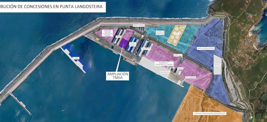 La superficie concesionada y solicitada por los operadores en el puerto exterior, incluyendo terrenos y l&aacute;mina de agua, asciende ya a 293.000 metros cuadrados.