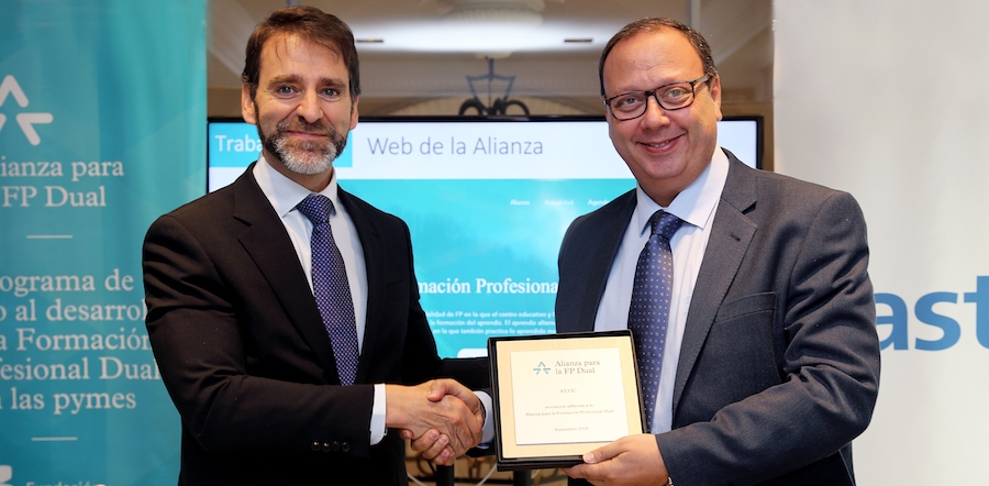 El proyecto de FP Dual de ASTIC recibi&oacute; en junio el Premio Alianza para la FP Dual.