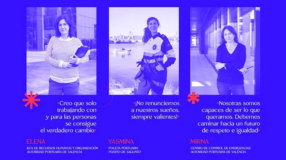 14 mujeres referentes del sector portuario centran la nueva exposición de Valenciaport