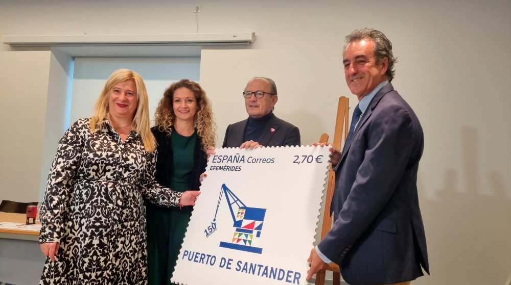 Correos y la APS presentan el sello del 150 aniversario del Puerto de Santander