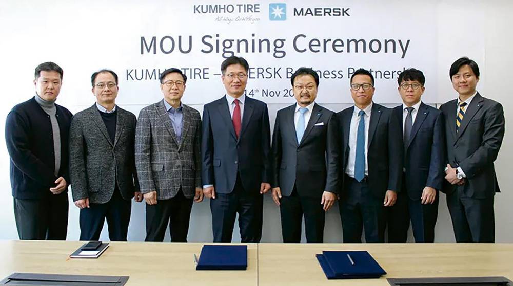 Maersk gestionará la logística del fabricante de neumáticos coreano Kumho Tire