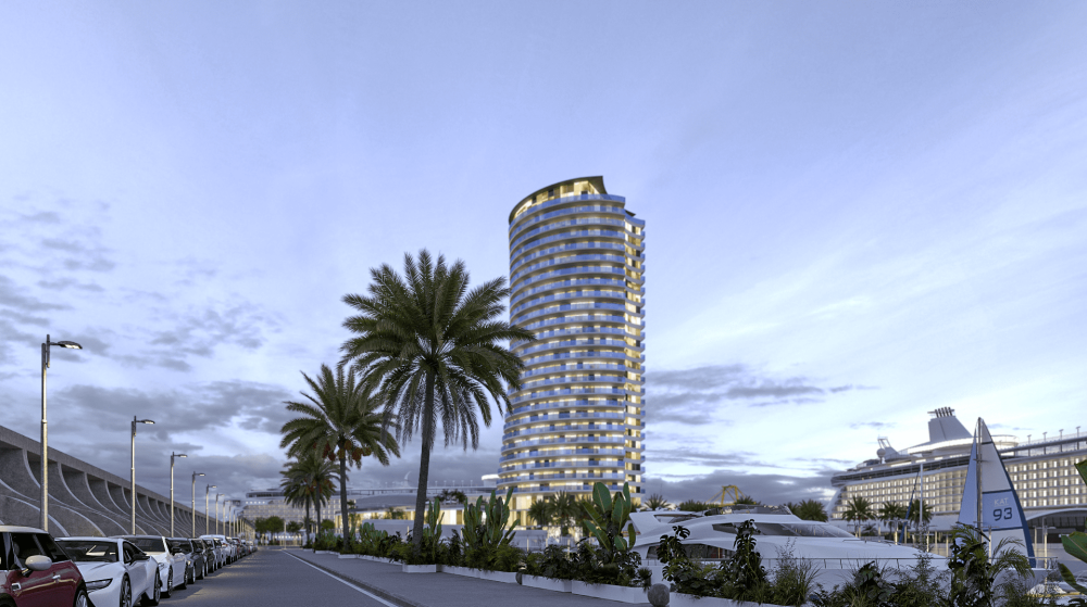 El Ayuntamiento de Málaga aprueba el proyecto del hotel Torre del Puerto