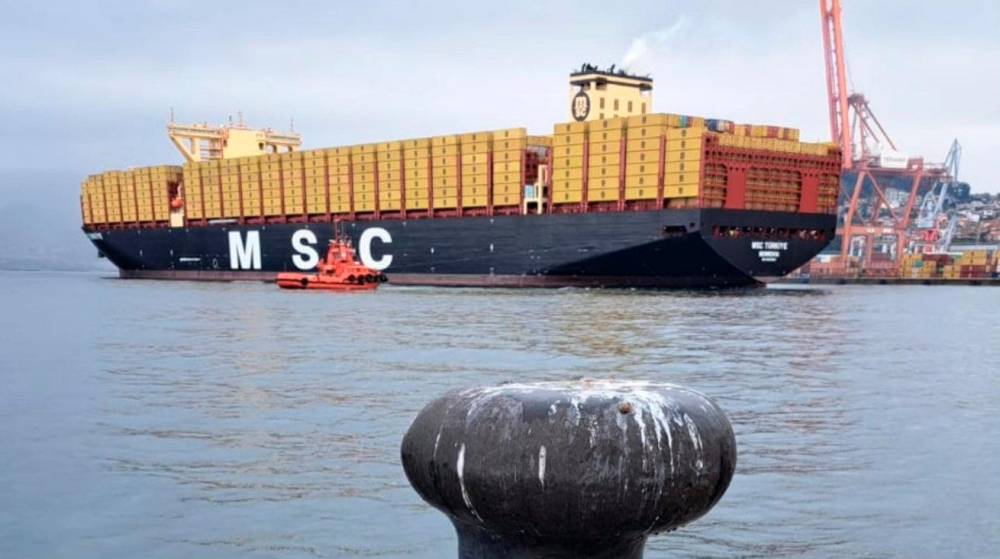 El Puerto de Vigo recibe al “MSC Turkiye”, el mayor portacontenedores del mundo