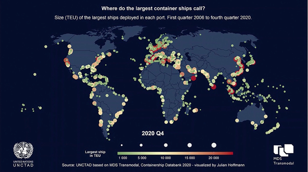 Mayores barcos, menos navieras