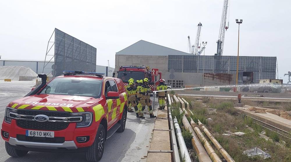 PortCastelló realiza ejercicios para reforzar la seguridad contra incendios del puerto