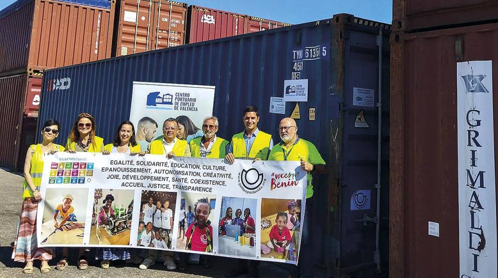 El CPEV, Grupo Grimaldi y Valencia Terminal Europa envían un contenedor con ayuda humanitaria a Benín