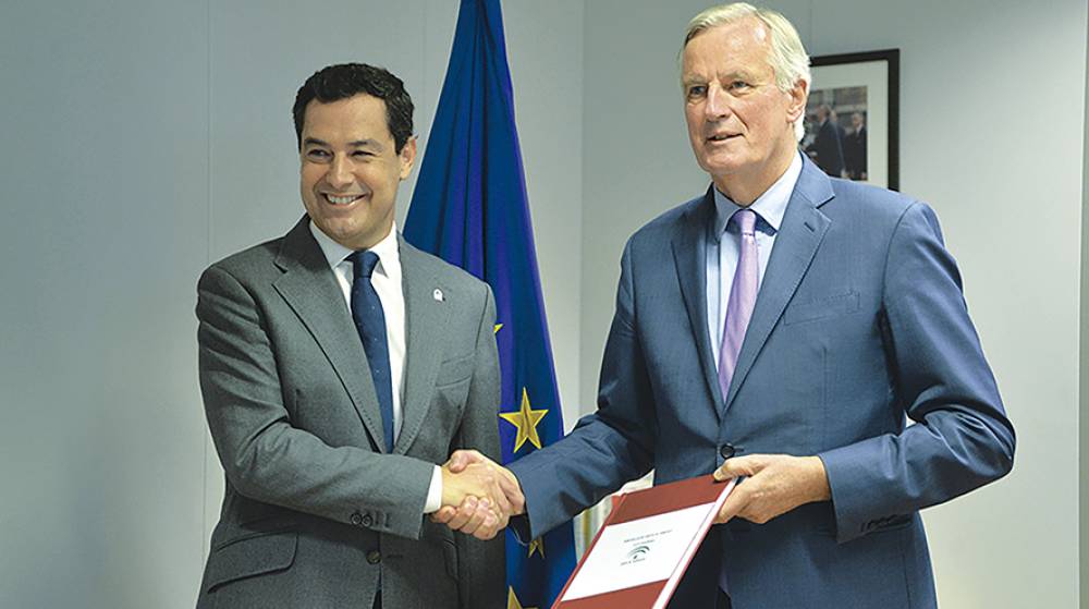 Juanma Moreno traslada a Barnier el Plan de medidas ante el Brexit