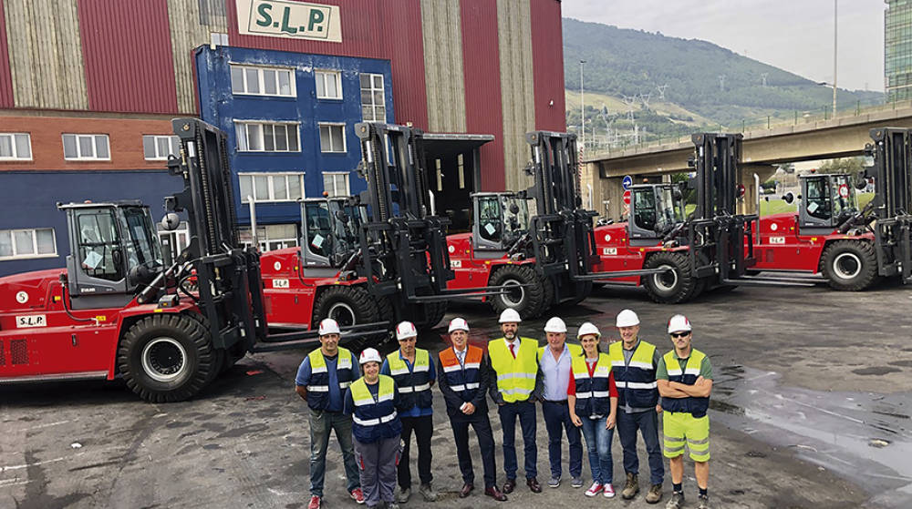 SLP optimiza su operativa en Bilbao con cinco elevadoras Kalmar de alta capacidad