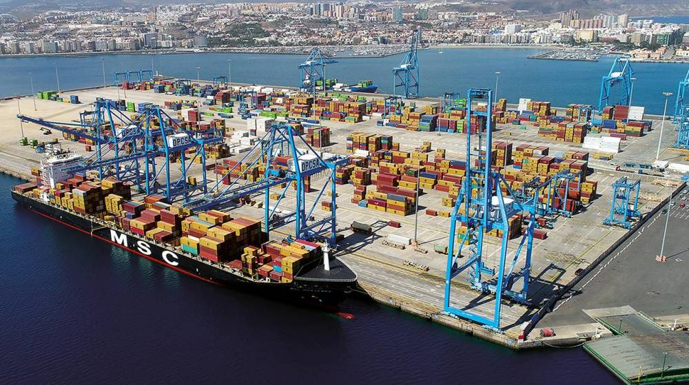 Los puertos de Las Palmas ralentizan su crecimiento por el descenso en el tráfico de contenedores