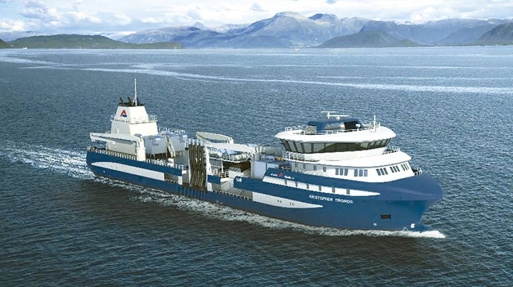 Astilleros Murueta bota en Erandio un buque carguero de pescado vivo destinado a Noruega