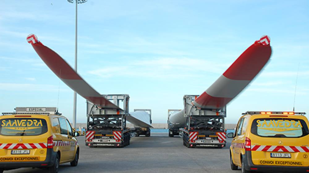 El Puerto de Motril exporta 174 palas para aerogeneradores en dos meses