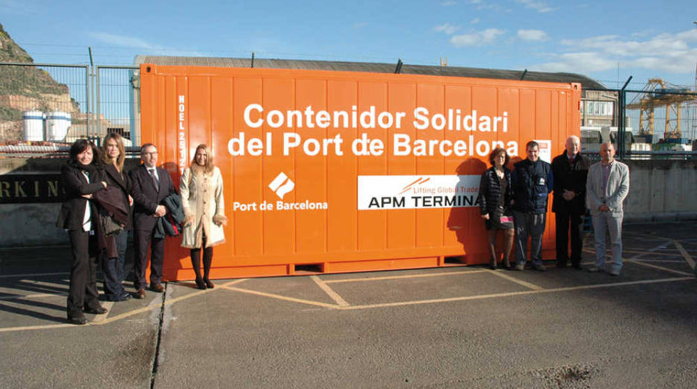 Da comienzo la recogida solidaria de alimentos y art&iacute;culos de higiene en el Puerto de Barcelona