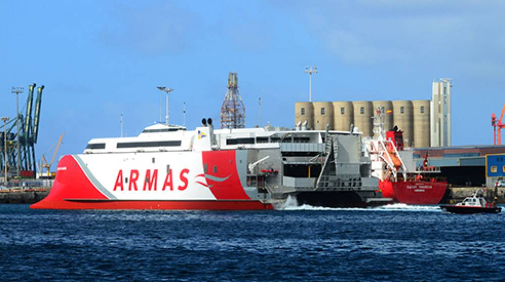 Grupo Armas Trasmediterr&aacute;nea incorpora a su flota el catamar&aacute;n &quot;Volcan de Tagoro&quot;
