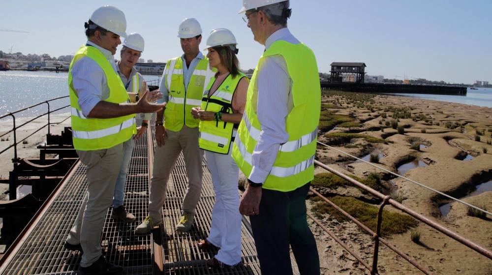 La AP de Huelva avanza en las obras de rehabilitación del Muelle de Tharsis