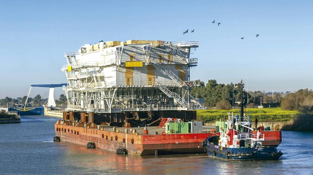 Sevitrade coordina el embarque de una estructura de más de 2.000 toneladas