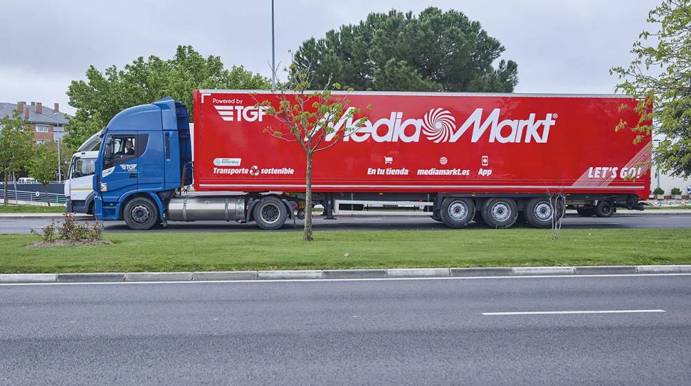 MediaMarkt incorpora nuevos camiones a gas de TGF en sus rutas de Madrid