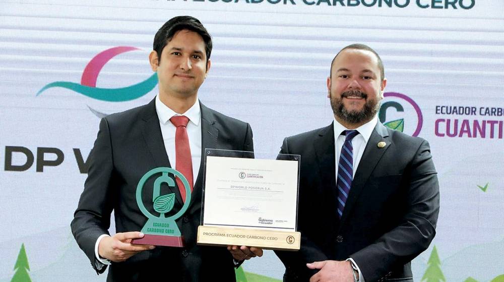DP World Posorja, primer enclave ecuatoriano en cuantificar su huella de carbono