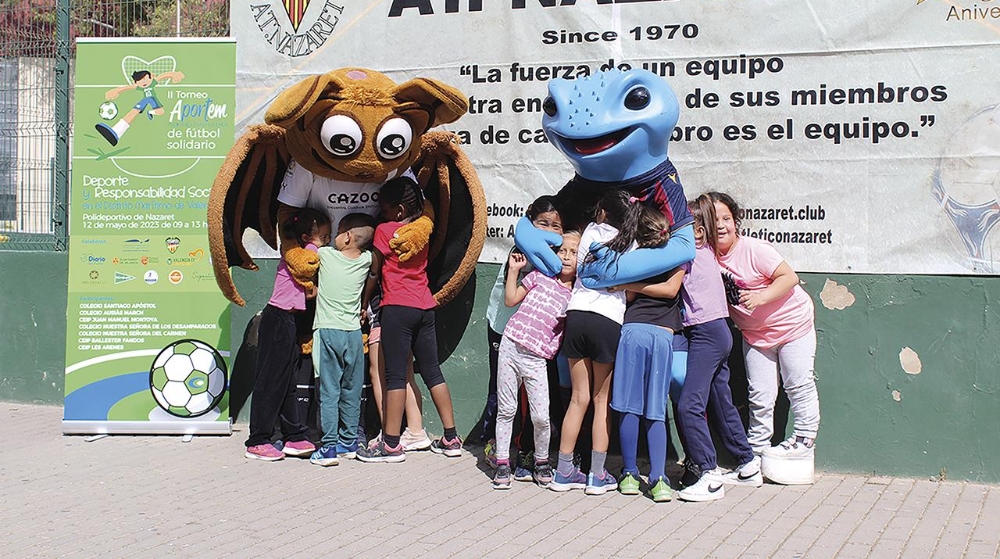 El II Torneo Aportem de fútbol solidario contó con de más de 400 niños y niñas del Marítimo