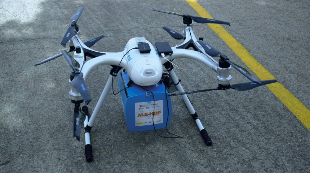 ALE-HOP demuestra la viabilidad del uso de drones para el transporte de material sanitario