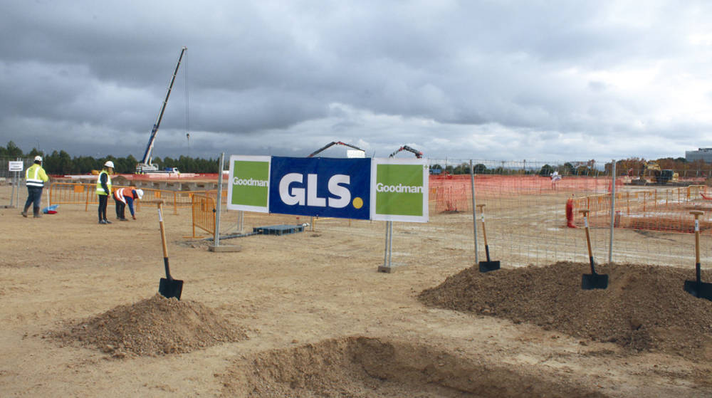 Goodman coloca el primer pilar de la construcci&oacute;n del nuevo hub de GLS en Madrid