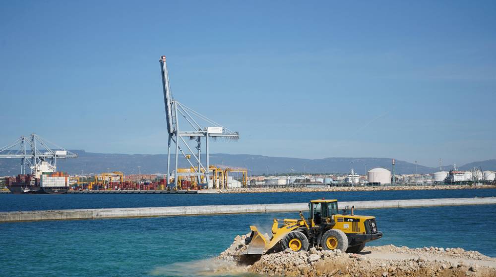 Nueva fase de la construcci&oacute;n del muelle Balears en el Port de Tarragona