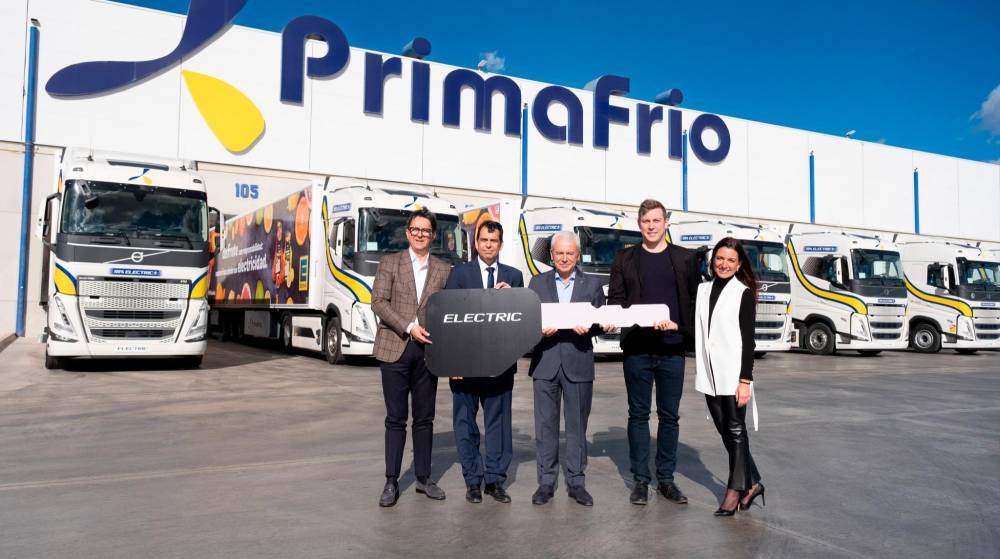 Grupo Primafrio incorpora a su flota 15 camiones Volvo FH Electric