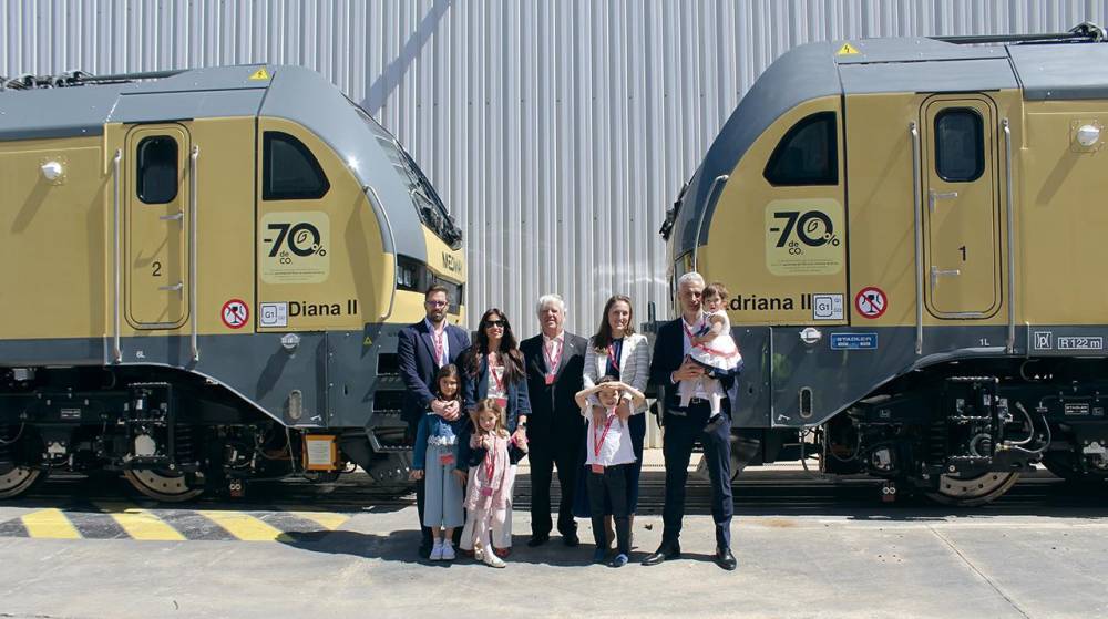 Medway bautiza dos nuevas locomotoras Euro6000 de Stadler