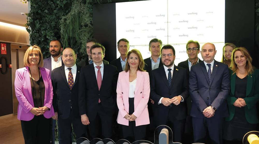Raquel Sánchez inaugura la nueva sede de Vueling en Viladecans y defiende el sector aéreo español