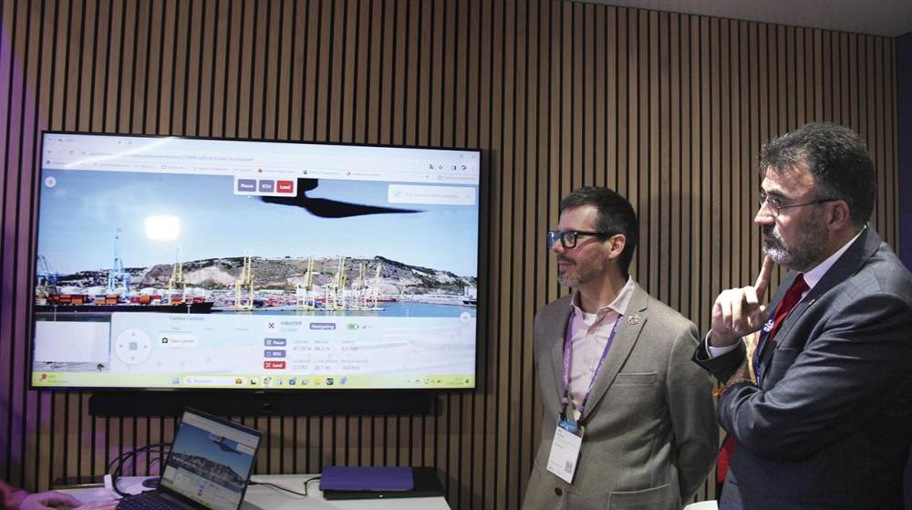 Port de Barcelona presenta en el MWC un sistema de videovigilancia con drones