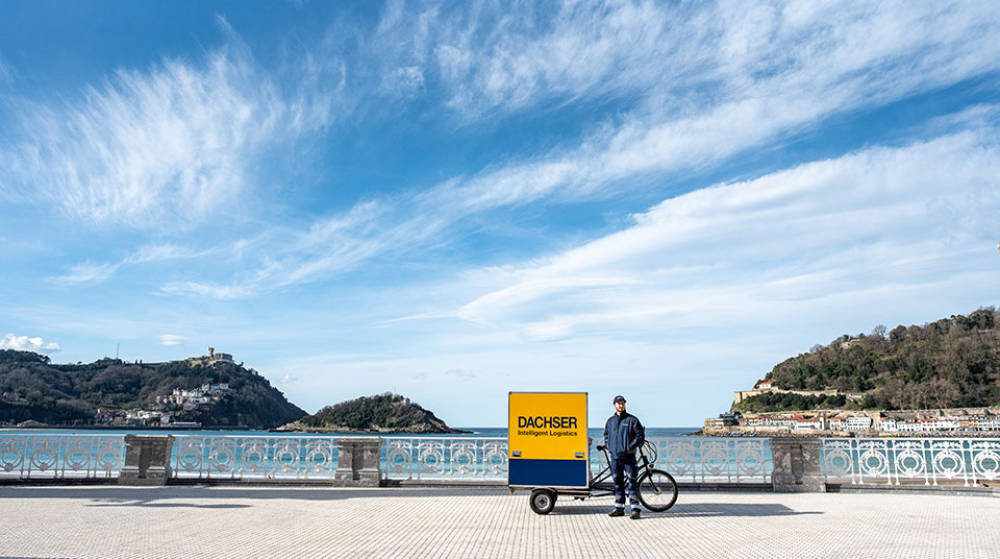 Dachser realiza entregas sin emisiones con bicis el&eacute;ctricas en el centro de Donostia
