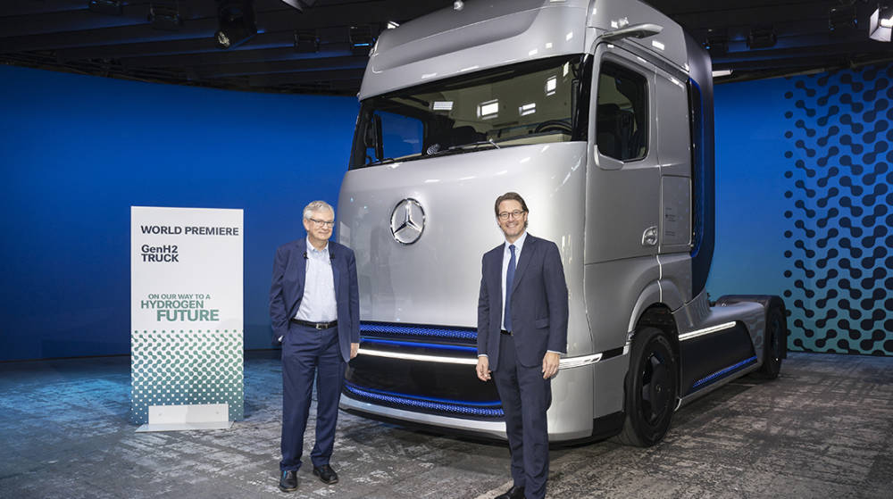 Daimler Trucks presenta su cami&oacute;n de pila de combustible con una autonom&iacute;a de hasta 1.000 kil&oacute;metros