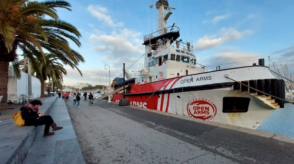 El “Open Arms” abre sus puertas en el Port de Barcelona
