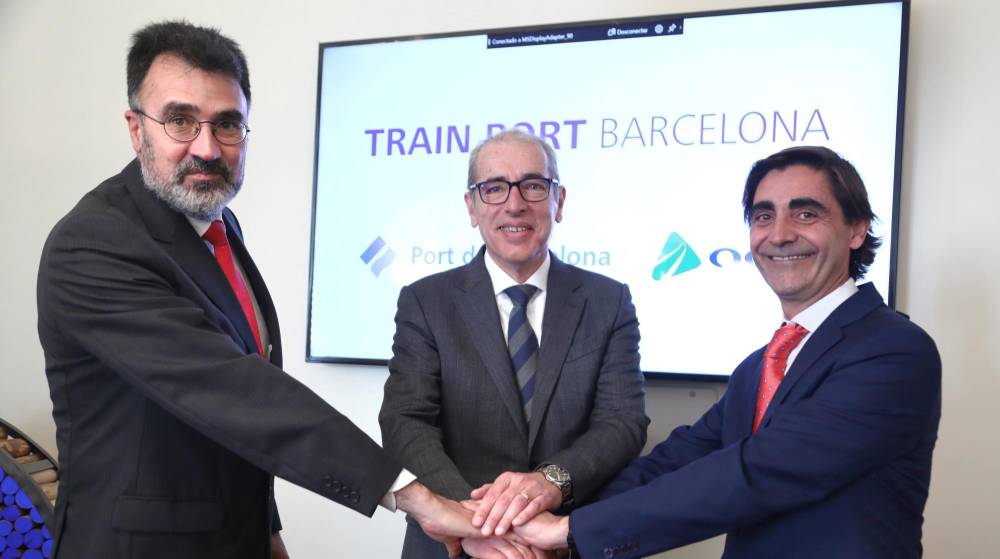 Port de Barcelona y Adif firman la creación de la sociedad Train Port Barcelona