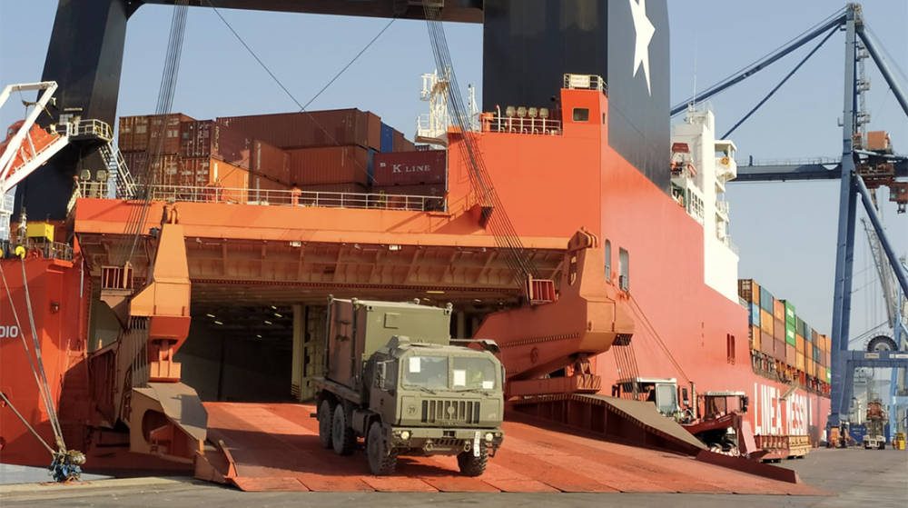 El puerto de Castell&oacute;n acoge la operativa de descarga de material militar procedente de Irak