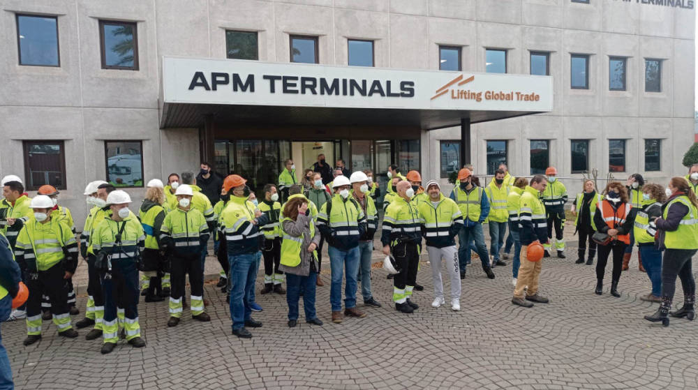 Los trabajadores de APMT Algeciras elevan desde hoy los paros ante la falta de avances