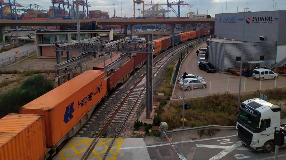 Valenciaport aumenta su cuota de ferrocarril un 8% hasta junio con 2.168 trenes