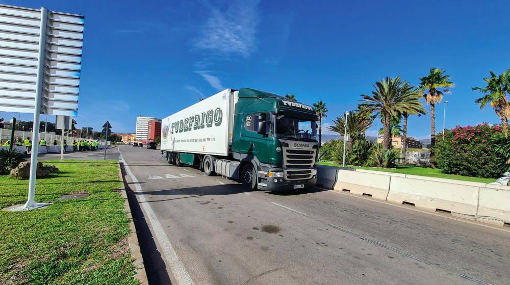 La primera jornada del paro de Plataforma en Algeciras se cierra con una nula incidencia